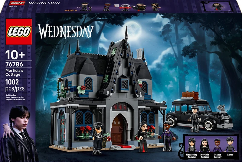 LEGO Mercredi La Maison de Morticia, Marchandise d'Halloween, Ensemble de Construction de Modèle, Activité pour Enfants 76786