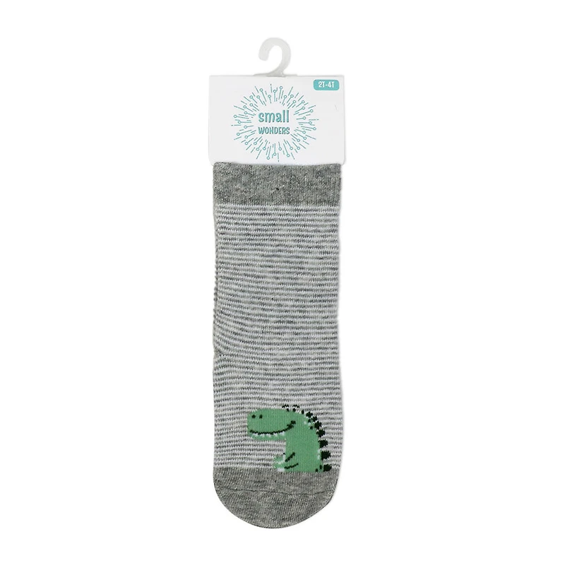 Small Wonder - Toddler  Sock, Green Dinosaur 2T-4T