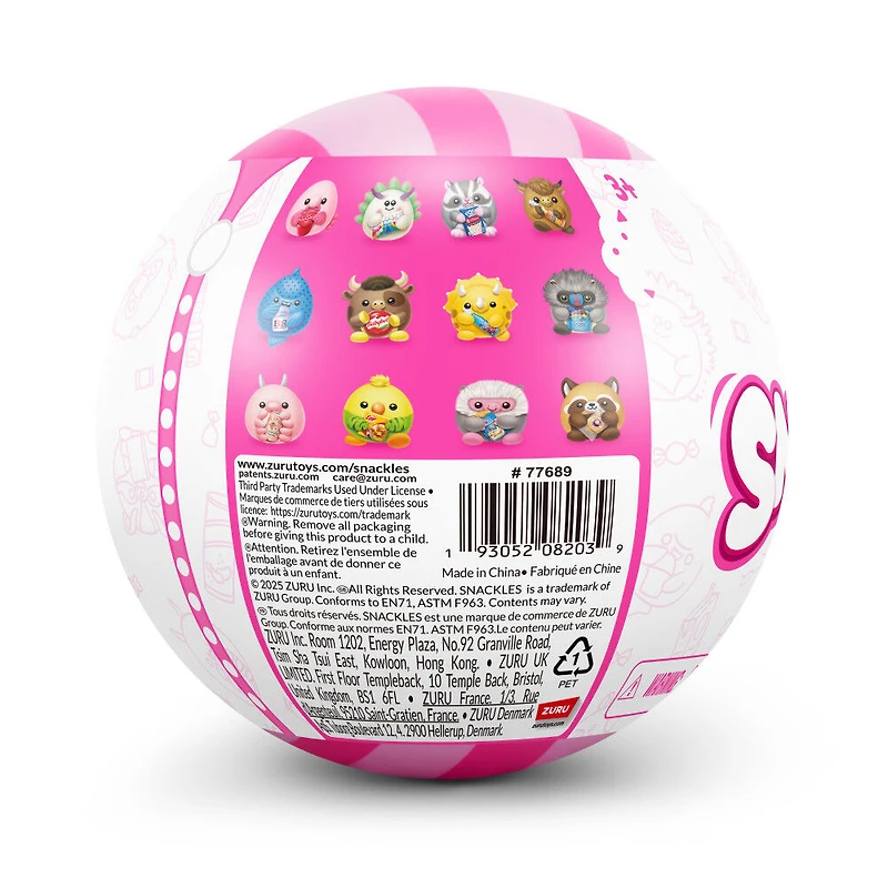 Snackles Sous licence Série 3 5 pouces Peluche de ZURU