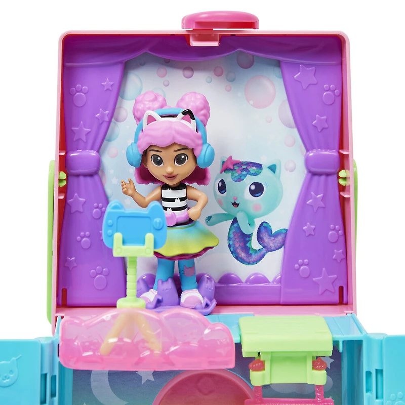 Gabby's Dollhouse, Coffret de jeu transportable Dressing arc-en-ciel avec poupée Gabby