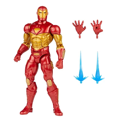 Hasbro Marvel Legends Series, figurine Modular Iron Man avec 4 accessoires et pièce Build-a-Figure