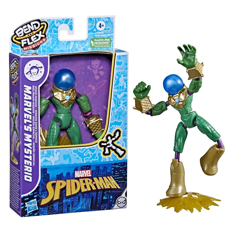 Marvel Spider-Man Bend and Flex Missions Marvel's Mysterio Mission dans l'espace, figurine