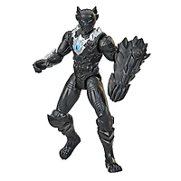 Marvel Avengers Mech Strike Monster Hunters, figurine Black Panther de 15 cm avec accessoire