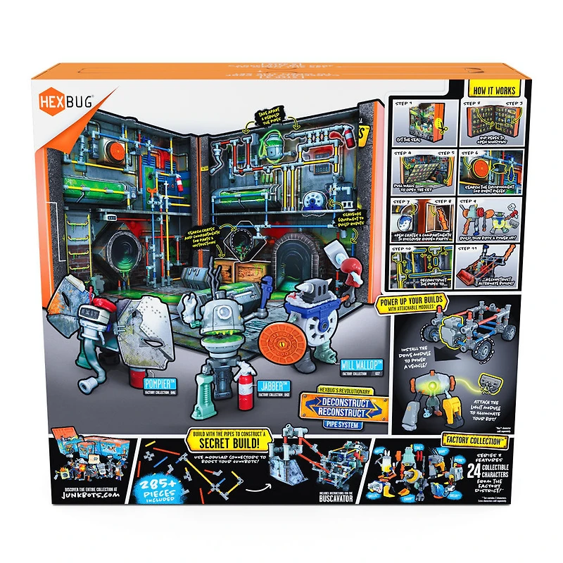 Grand Habitat Usine Junkbots, Système D'Égouts De Métro, Hexbug