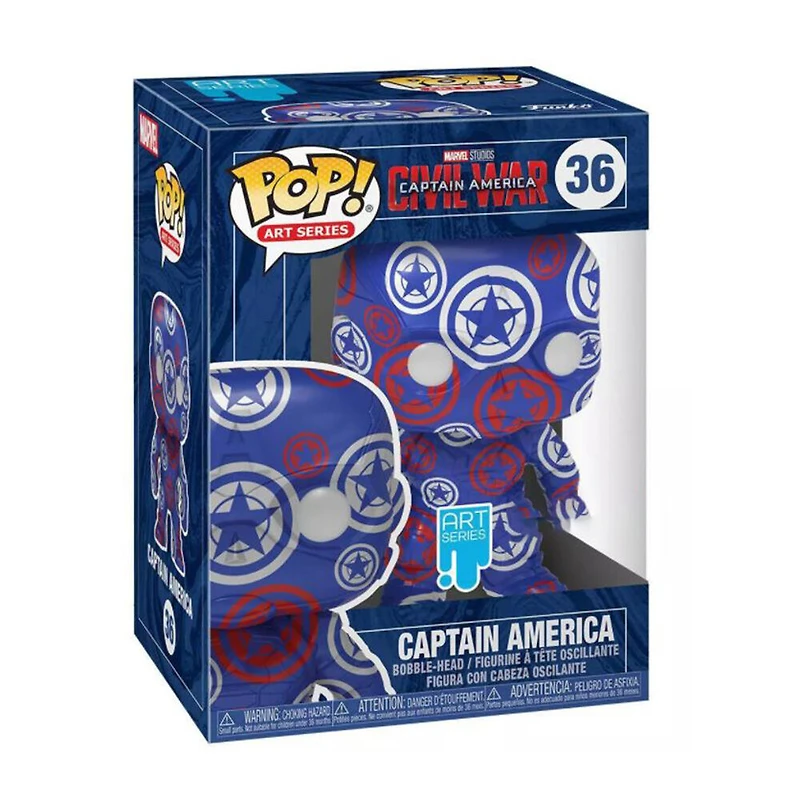 Figurine en Captain Americal POP! and Tee () par Funko POP! Marvel Patriotic Age