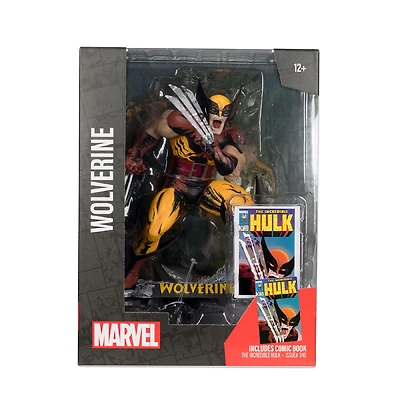 Marvel Wolverine1:6ème Echelle Collectible avec Scène (The Incredible Hulk #340)