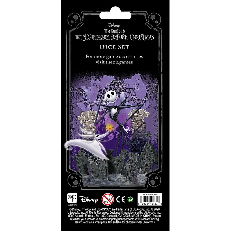 The Nightmare Before Christmas Ensemble De Dés - Édition anglaise