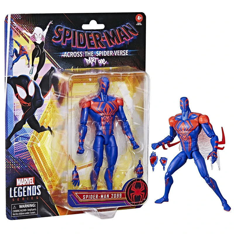 Marvel Legends Series, Spider-Man: Across the Spider-Verse (Partie 1), figurine Spider-Man 2099 de 15 cm, 2 accessoires