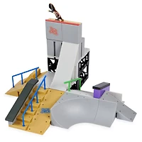 Tech Deck, Bowl Builder X-Connect Park Creator , Coffret rampe à construire et à personnaliser avec fingerboard exclusif