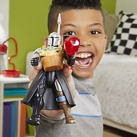 MixMashers Star Wars, figurine deluxe personnalisable Mandalorien avec Grogu à mélanger et combiner avec accessoires