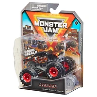 Monster Jam, Monster truck Avenger Fire officiel, véhicule en métal moulé, série Arena Favorites, échelle 1:64