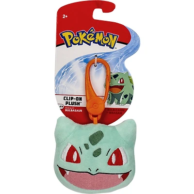 Peluche Pokémon à pince - tête de Bulbizarre (Bulbasaur)