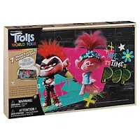 Trolls World Tour Jigsaw Puzzles for Kids, Set of 7 Wood Puzzles with Storage Box
