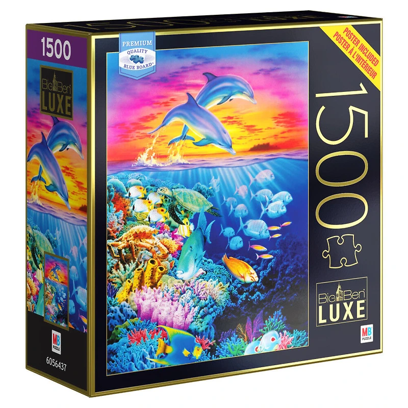 Puzzle Big Ben Luxe de 1500 pièces, Saut au coucher de soleil
