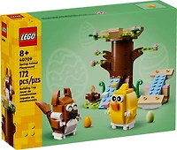 LEGO L'aire de jeu printanière pour animaux Ensemble de jeu avec oiseau et écureuil 40709