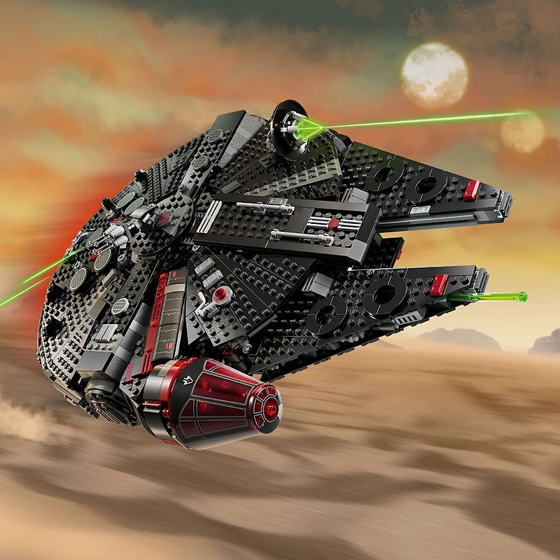 LEGO Star Wars The Dark Falcon Building Set, Star Wars Toy with 8 Minifigures, Birthday Gift for Kids, 75389