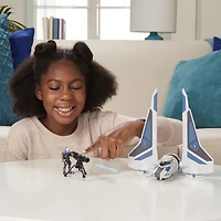 Star Wars Mission Fleet Stellar Class Bo-Katan Gauntlet Starfighter Starfighter Siege Figure and Vehicle