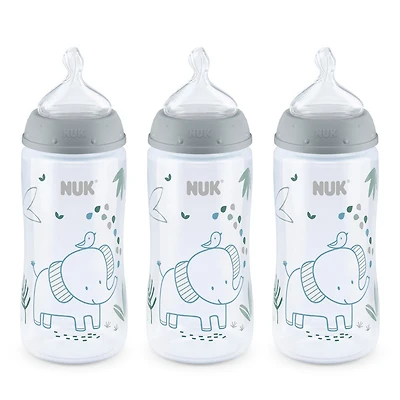 NUK Smooth Flow Anti-Colic Bottle, 10 oz, 3 Pack, 0+ Months
