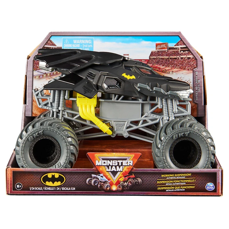 Monster Jam, Official Batman Monster Truck, Collector Die-Cast Vehicle, 1:24 Scale
