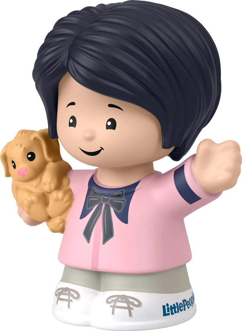 Fisher-Price Petite personne Femme avec figure de chiot pour les tout-petits et les enfants d'âge préscolaire