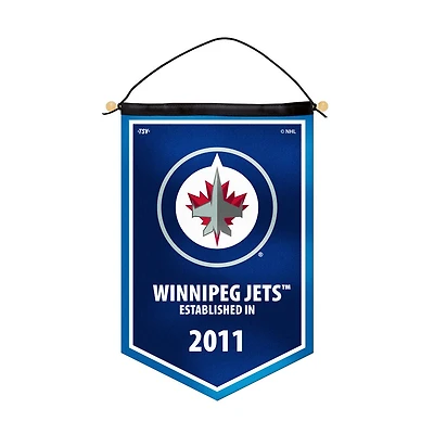 Banniere victoire des Winnipeg Jets de la LNH (12 pouces sur 18 pouces)