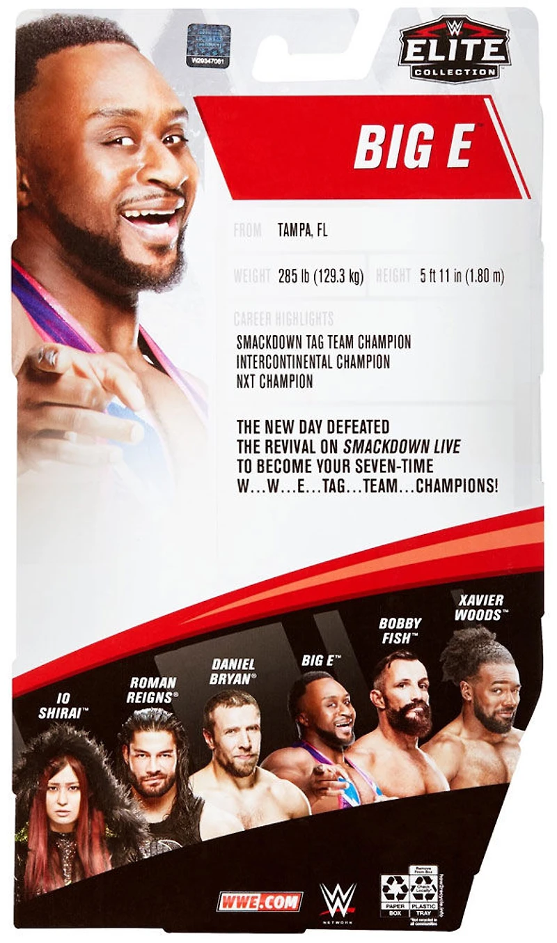 WWE - Figurine articulée Big E Elite Collection