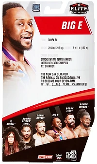 WWE - Figurine articulée Big E Elite Collection