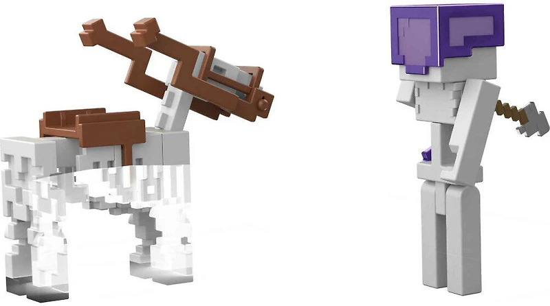 Minecraft - Dungeons - Figurine - Combat de Cavalier Squelette