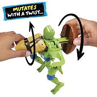 Tales of Teenage Mutant Ninja Turtles: Mutations Deluxe Leonardo Pet to Ninja Figure