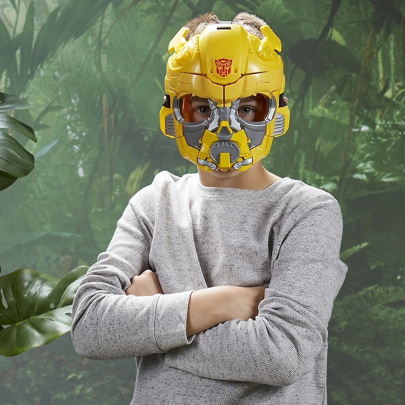 Transformers Toys Transformers: Rise of the Beasts Movie Bumblebee 2-in-1 Converting Mask, 9-inch