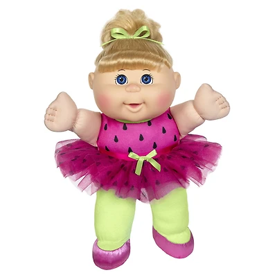 Poupée Bout d'chou, poupée Je m'assois - Robe melon d'eau