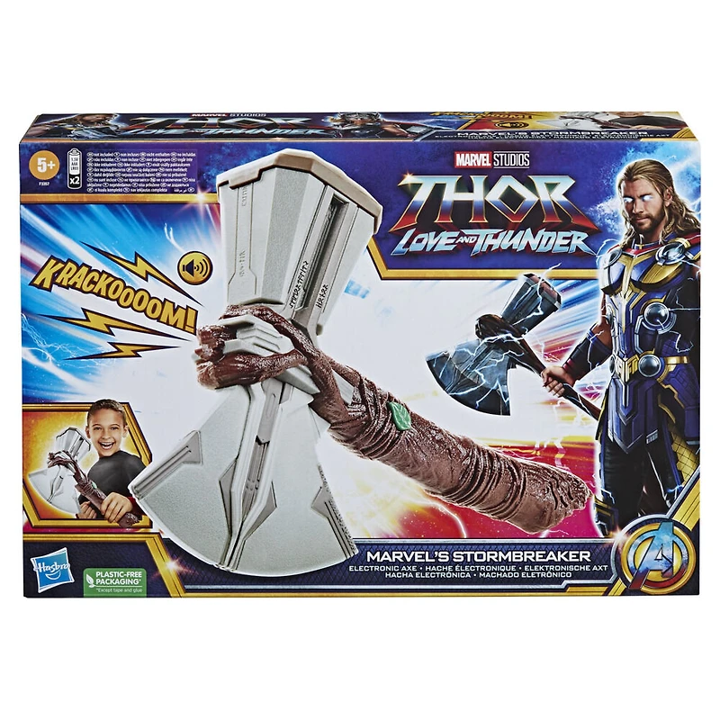 Marvel Studios' Thor: Love and Thunder Marvel's Stormbreaker Electronic Axe Roleplay Toy with SFX