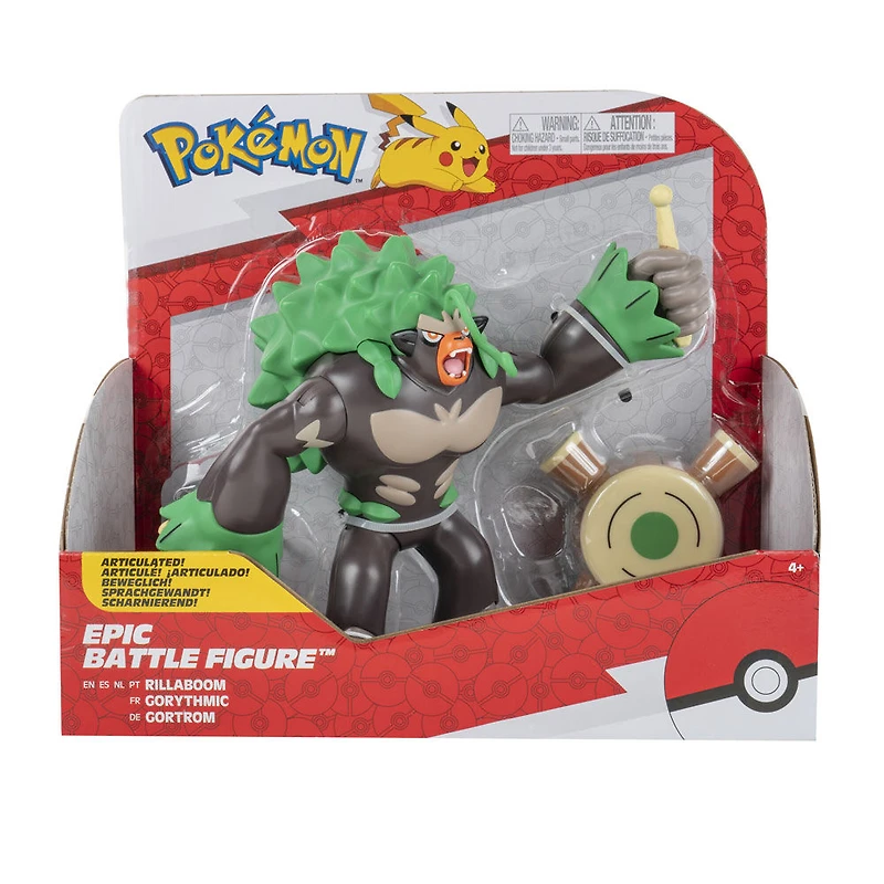 Pokémon - Figurine de combat épique de 30 cm - Rillaboom