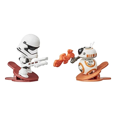 Star Wars Battle Bobblers, Stormtrooper du Premier Ordre contre BB-8, 2 figurines articulées