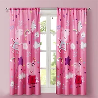 Rideaux Peppa Pig pour Enfants, Ensemble de 2 Panneaux