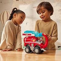 PAW Patrol Jungle Pups, Marshall's Deluxe Elephant Vehicle avec lance-projectile, Camion avec figurine articulée