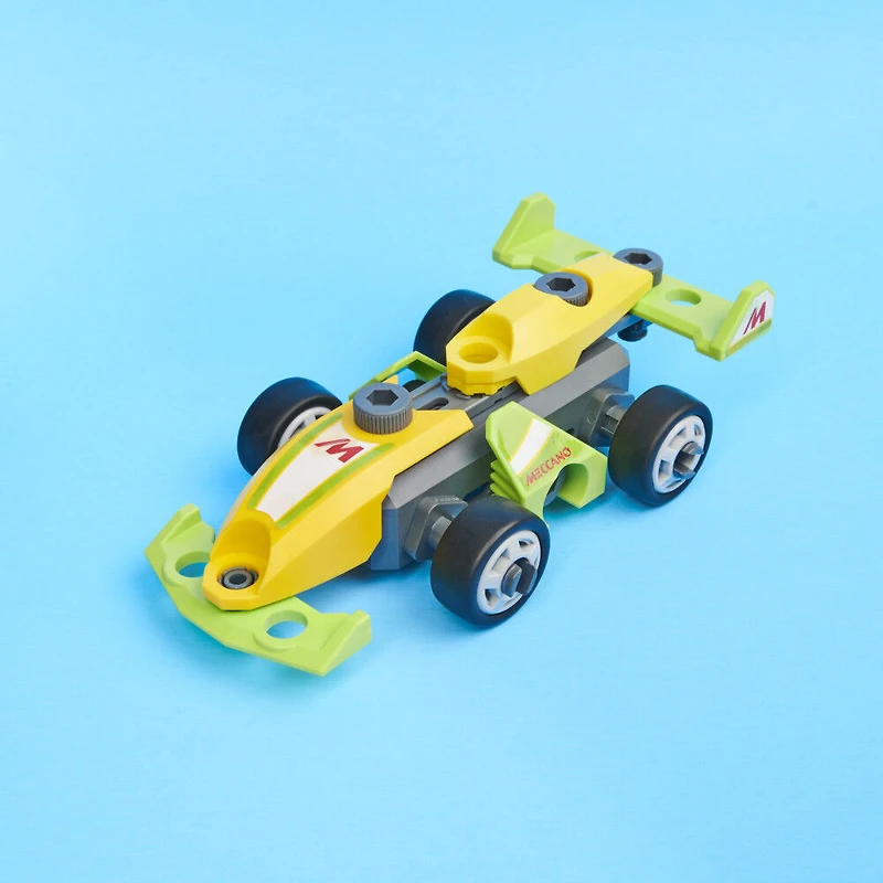 Meccano Junior, Kit de construction STEAM, Voiture de course