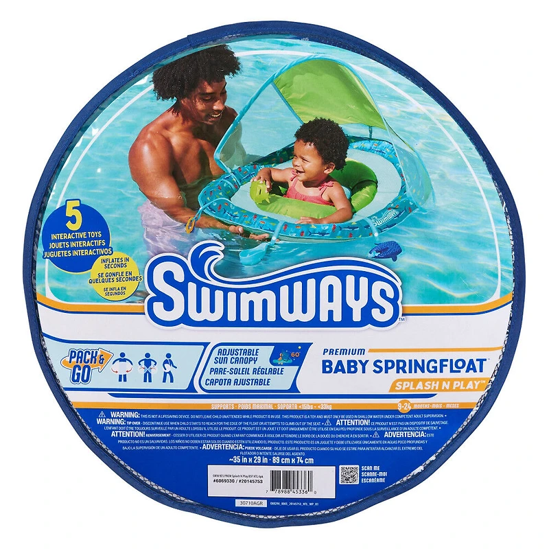 Swimways, Bouée gonflable et pare-soleil Infant Spring Float