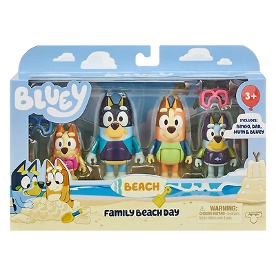 Bluey Beach S9 Figure 4Pk Beach