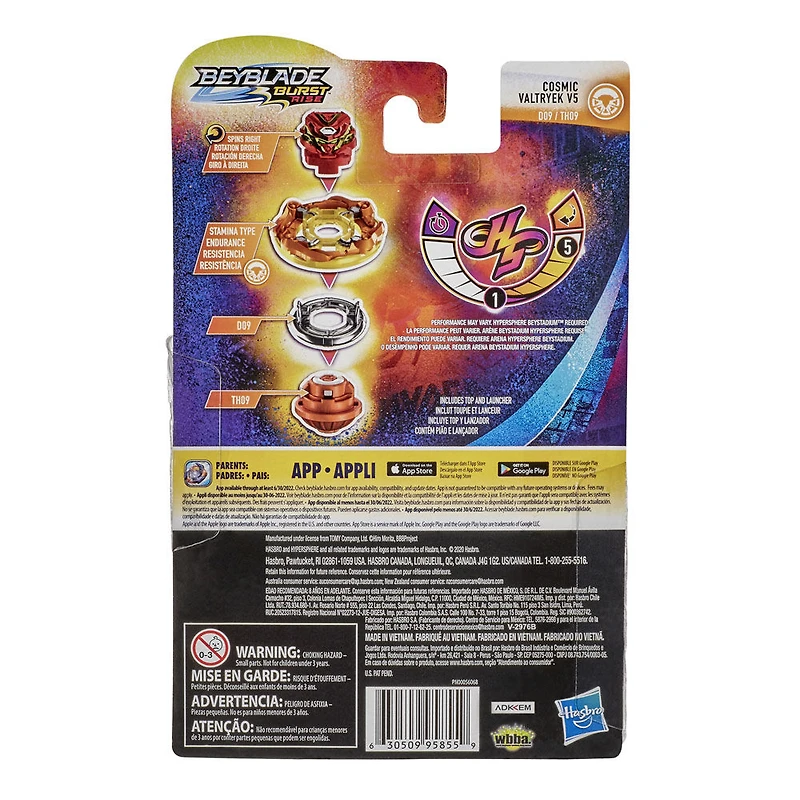 Beyblade Burst Rise, Ensemble de départ Hypersphere Cosmic Valtryek V5