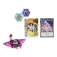 Bakugan Evolutions, Stingzer (Black), Platinum Series True Metal Bakugan, 2 BakuCores and Character Card