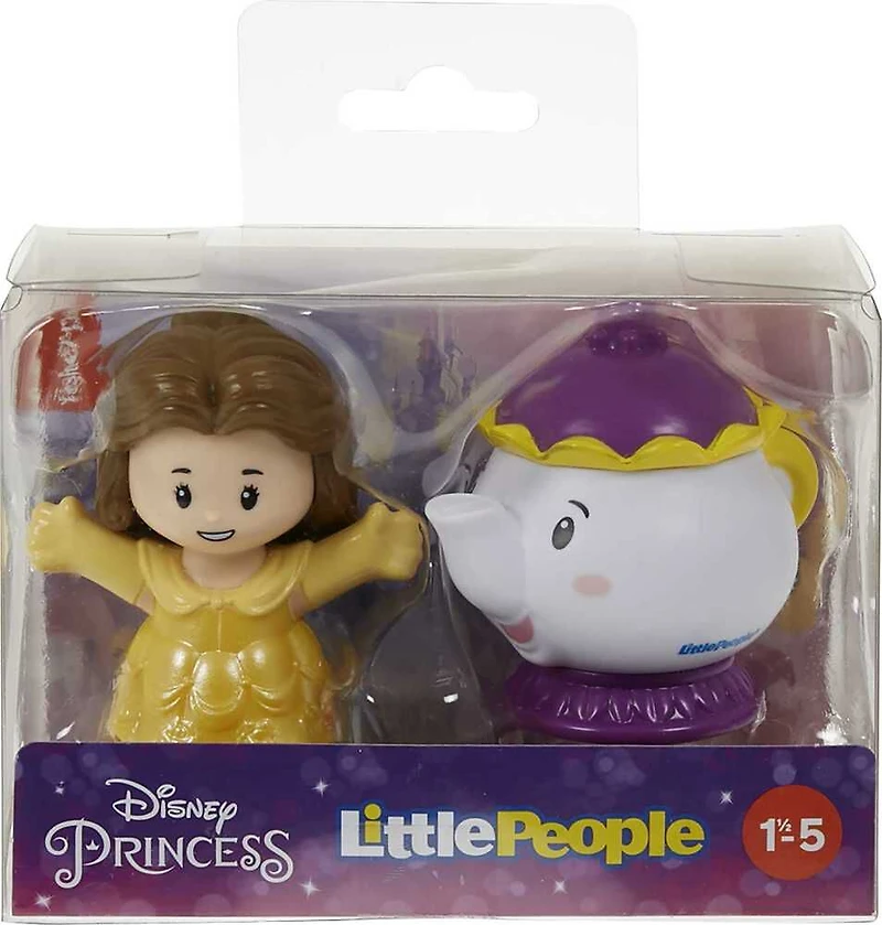 Fisher-Price Little People Princesses Disney Belle et Mme Samovar