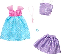Barbie Doll Clothing, Fashion and Accessory Pack with Mermaid Theme (2 Outfits)