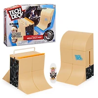 Tech Deck, Danny Way Mega Half Pipe X-Connect Park Creator, Coffret rampe personnalisable avec fingerboard exclusif Plan B