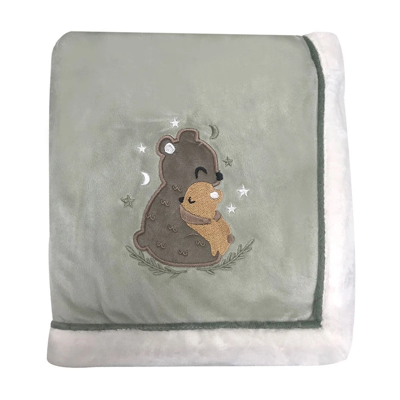 Koala Baby - Sage Bear Mama & Baby 2 Layer Blanket