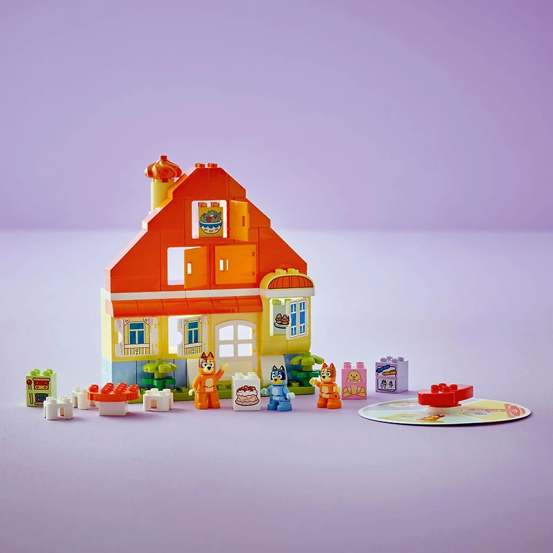 LEGO DUPLO Bluey: Bluey's Family House with Memory Game - Toddler Toy For Kids Ages 3+ - 10459