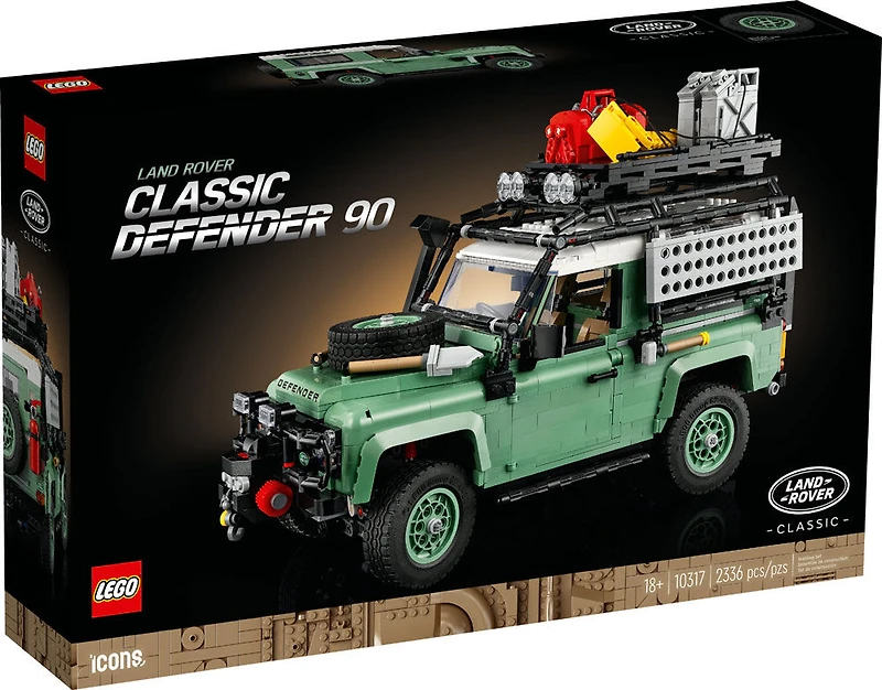 LEGO Icons Land Rover Classic Defender 90 10317 Building Kit (2,336 Pieces)