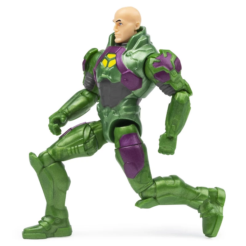 DC Comics, Figurine articulée LEX LUTHOR de 10 cm avec 3 accessoires mystère