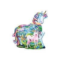Masterpieces Puzzle Company Unicorn Family - 100 Piece Shaped Jigsaw Puzzle
