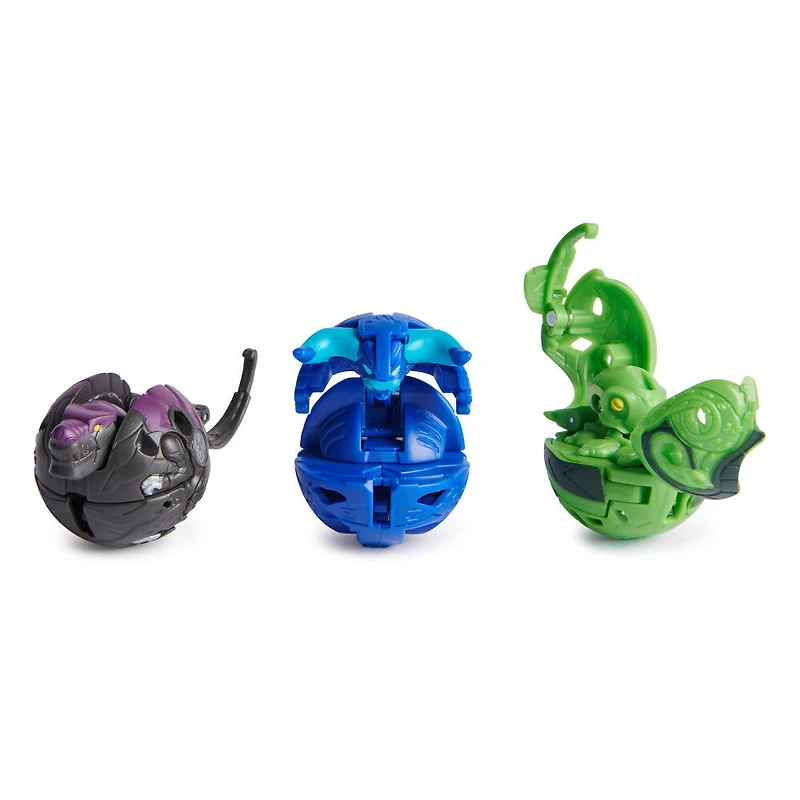 Bakugan Battle 5-Pack, Special Attack Nillious, Mantid, Bruiser, Octogan, Trox, figurines articulées personnalisables qui tournent